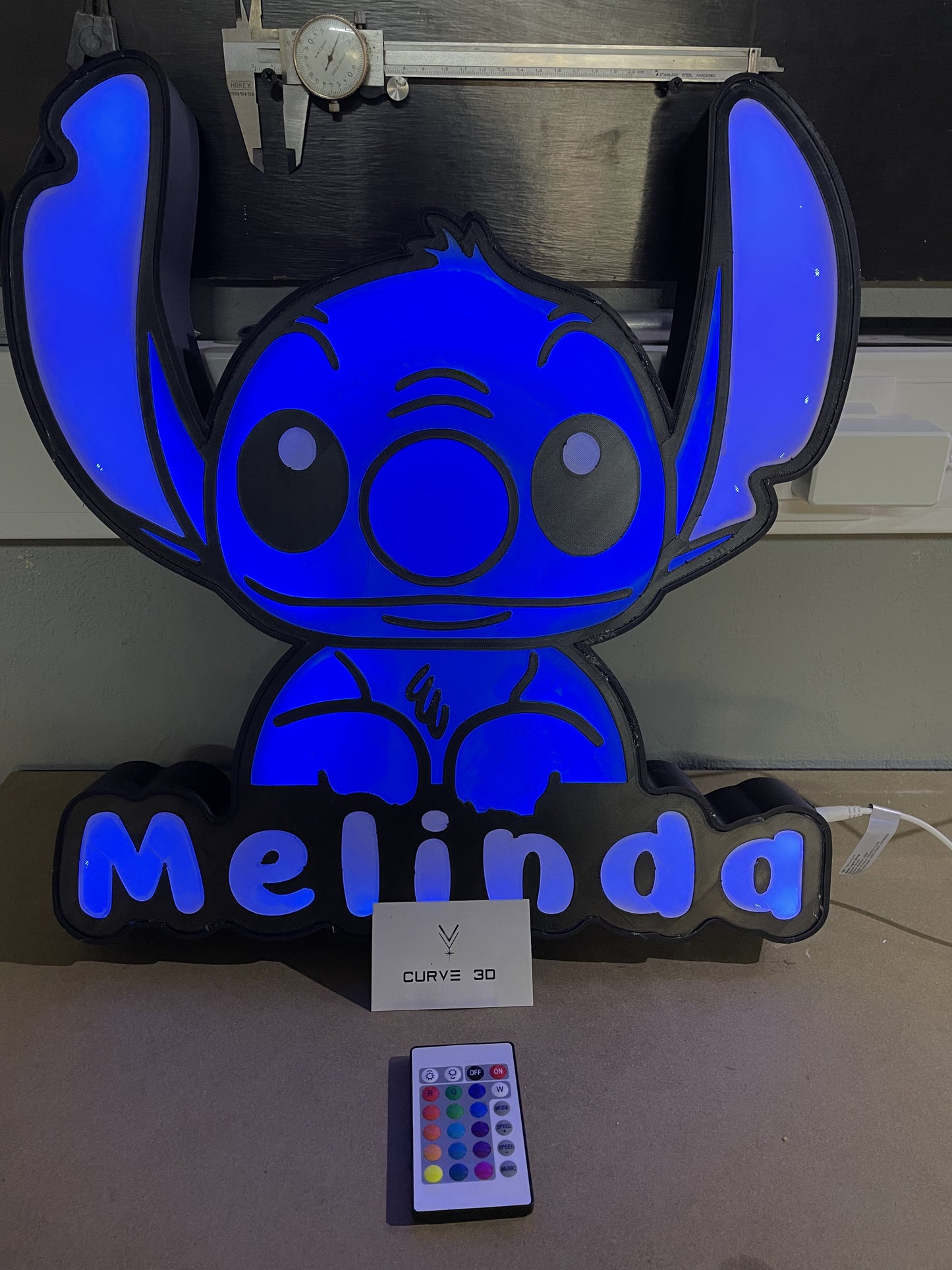 Stitch Lamp with Name