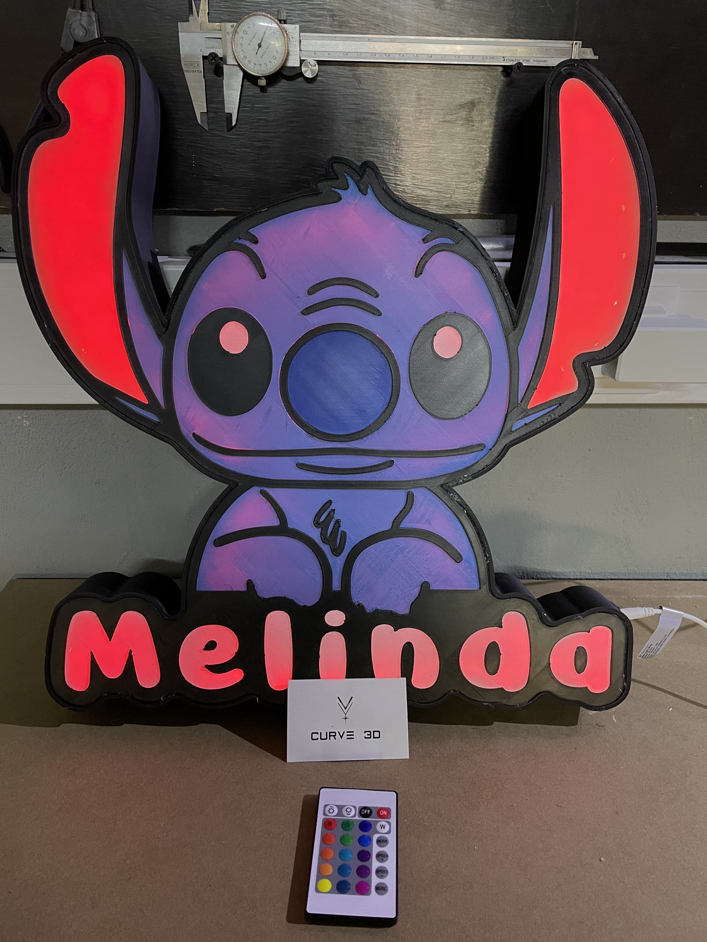 Stitch Lamp with Name