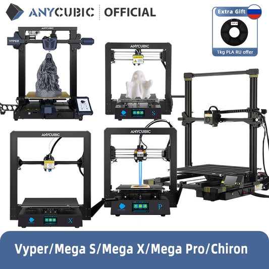 ANYCUBIC 3D Printer Vyper,Mega S,Mega X,Mega Pro (Filament Offer)